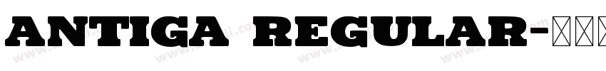 Antiga Regular字体转换
